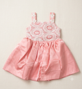 Orange Embroidered Party Dress for Girls | Junglesden