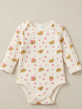 Junglesden Cuddle Bear Heart Ribbed Bodysuit