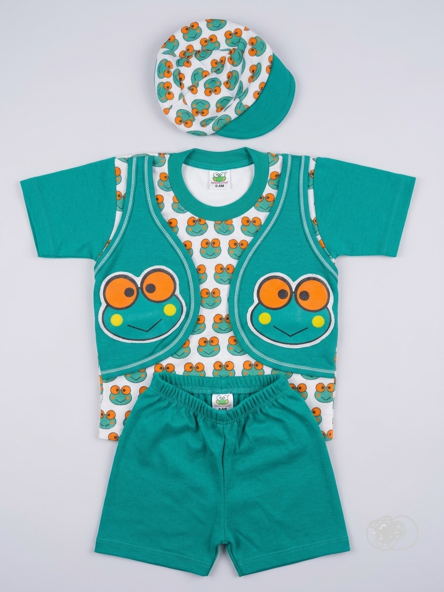 Junglesden Little Froggy 3-Piece Baby Set
