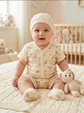 4-Piece "Dreamy Bear & Clouds" Infant Votton Layette Set